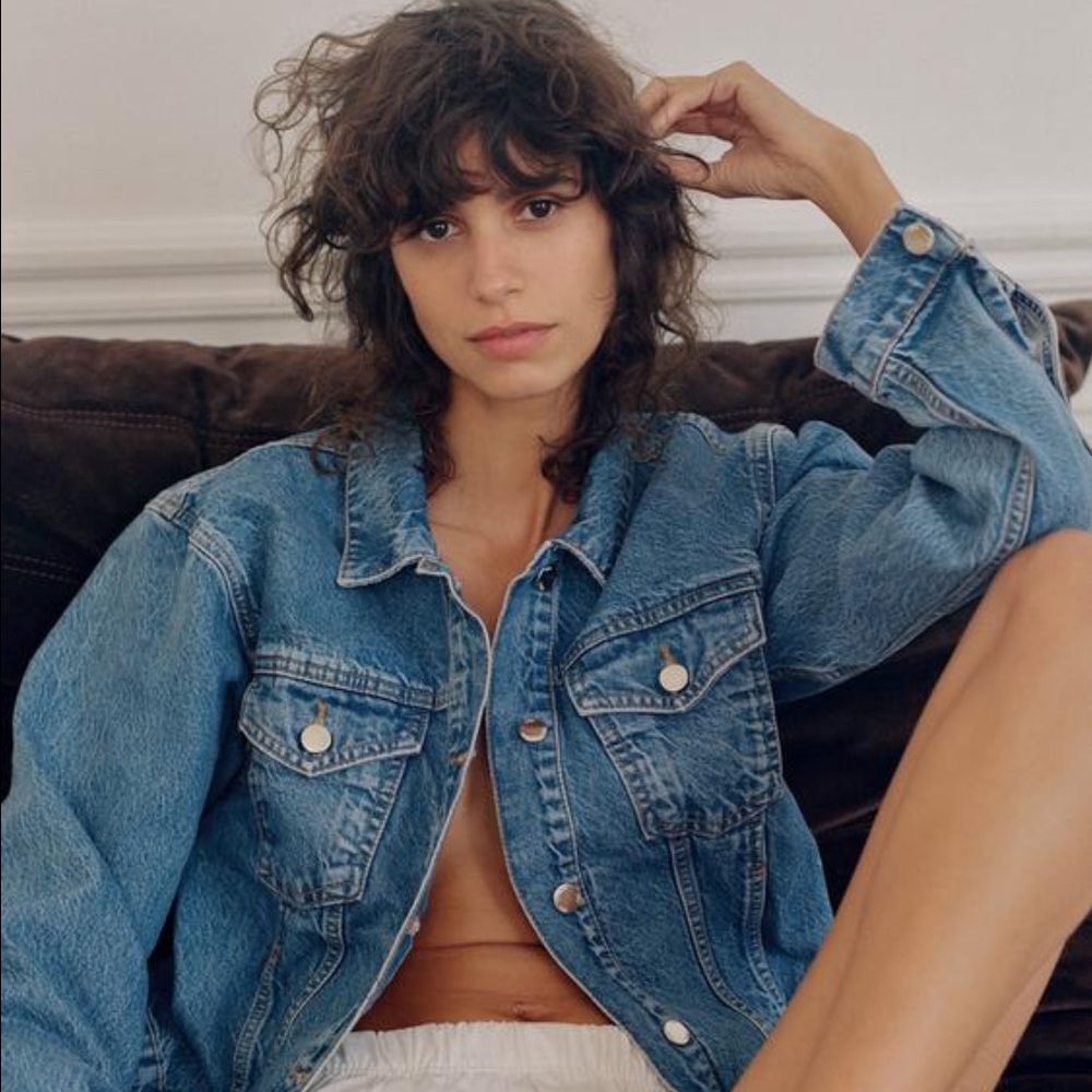 Zara denim Jean jacket sized XL